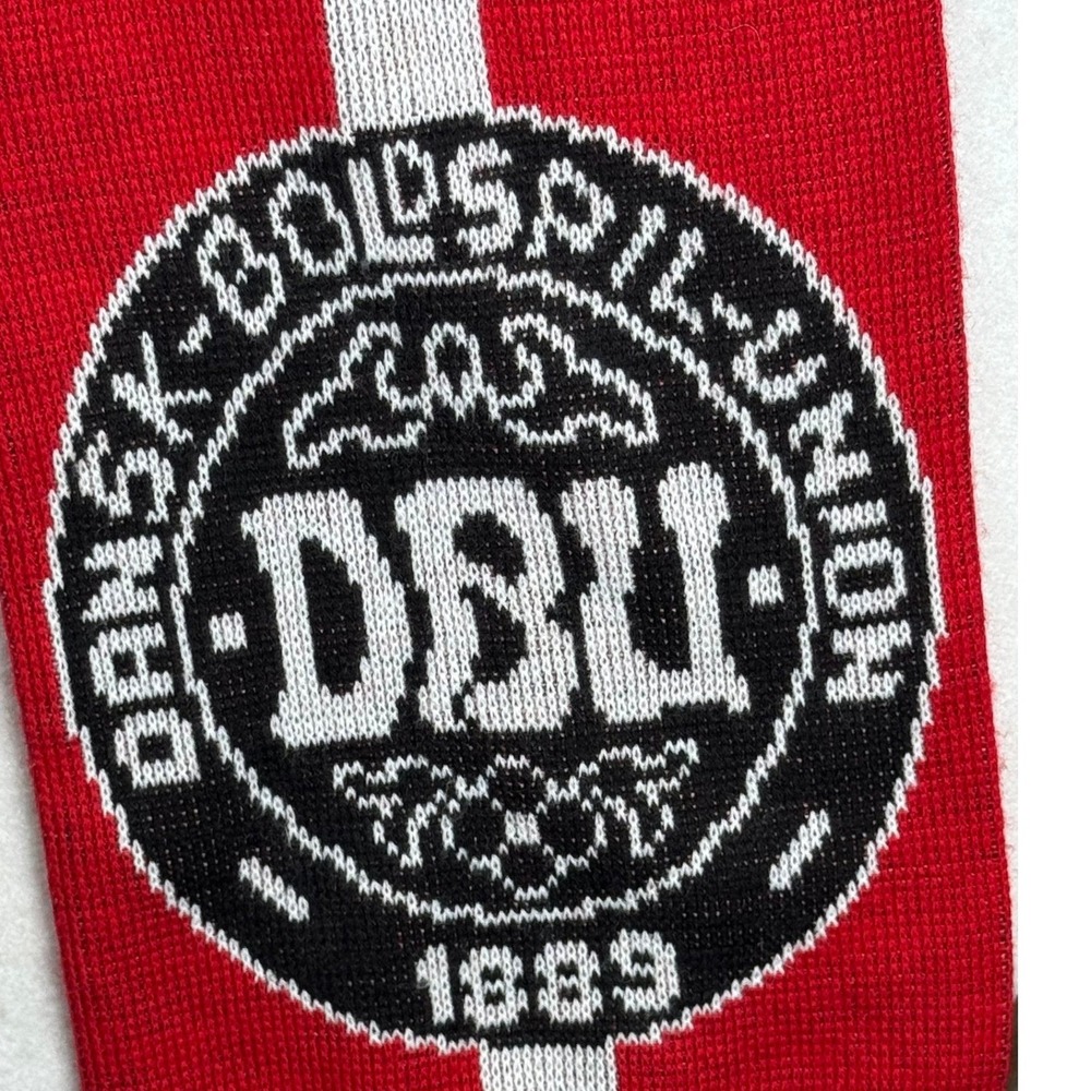Hummel Danmark Denmark National Football Team DBU Scarf Red White Black Soccer